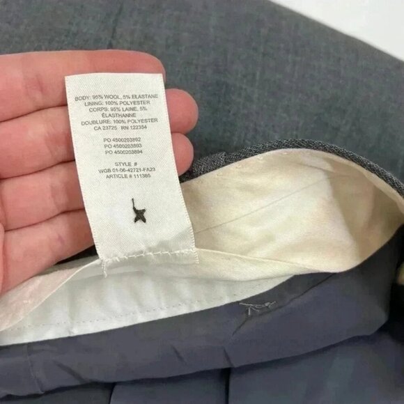 Aritzia Babaton Monument Cargo Pant Wool Grey Aritzia - Picture 10 of 10